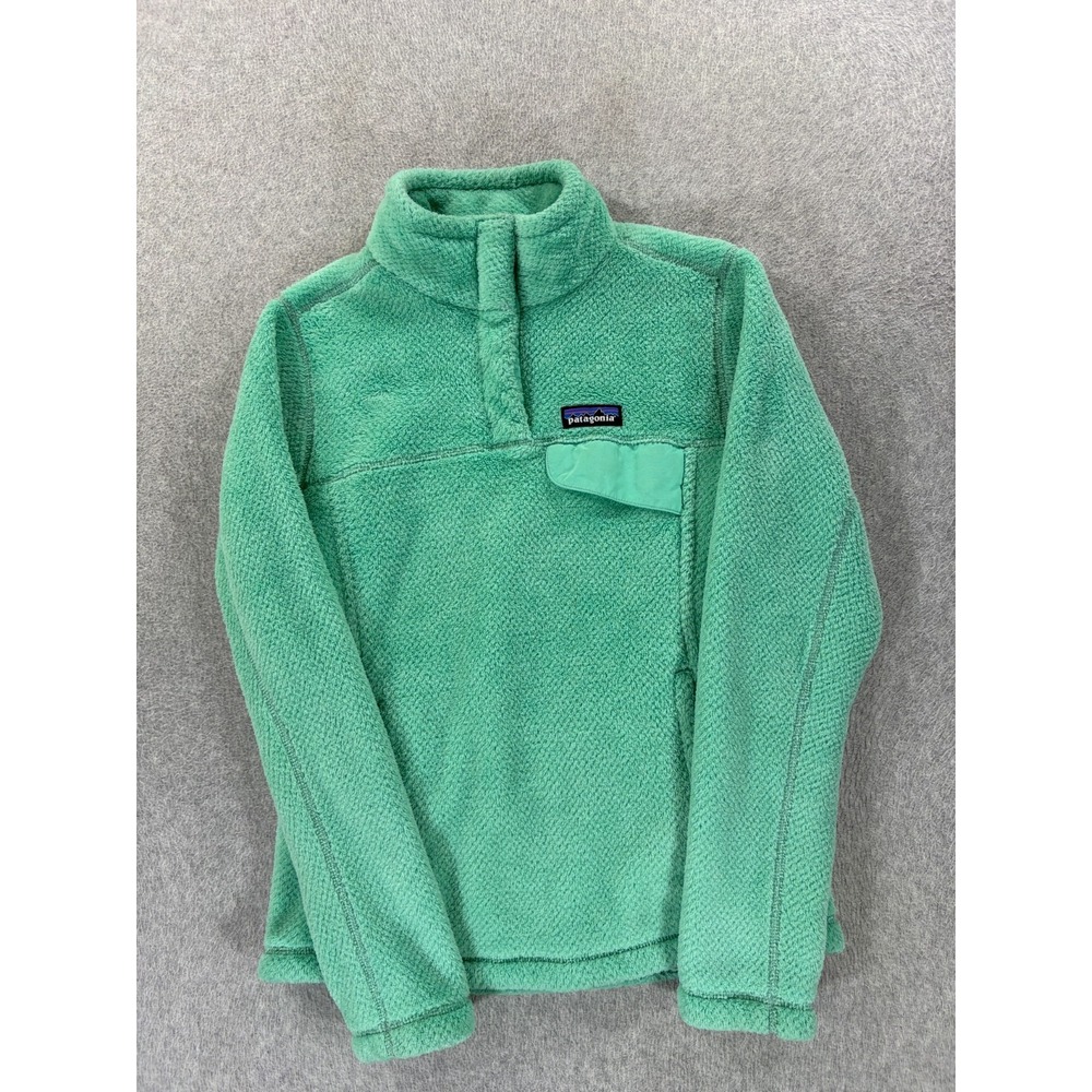 Patagonia Re-Tool Polartec Snap Pullover (Women's Small) Teal/Green